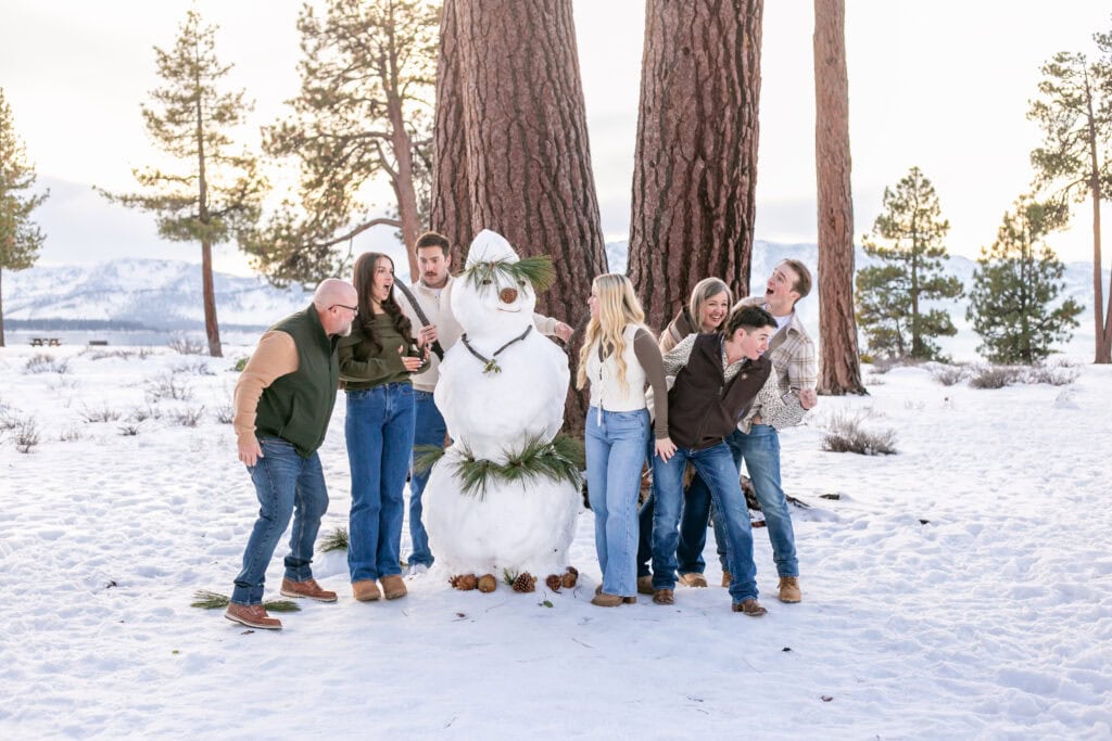 Family Portraits having fun in Lake Tahoe 