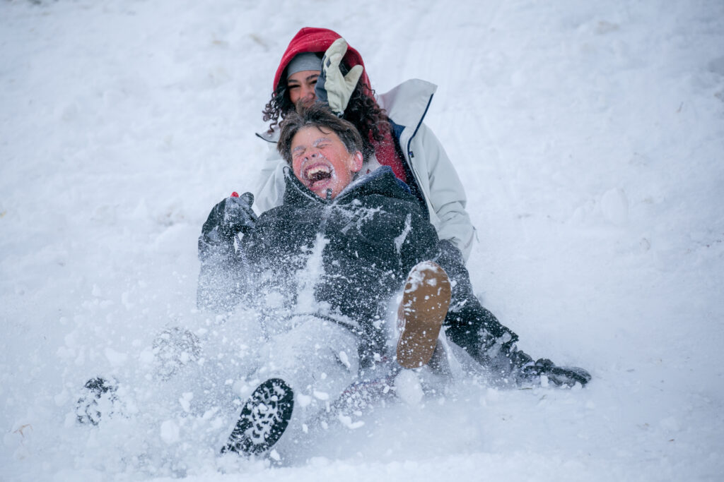 Core memories of childhood made right here sledding in Reno
