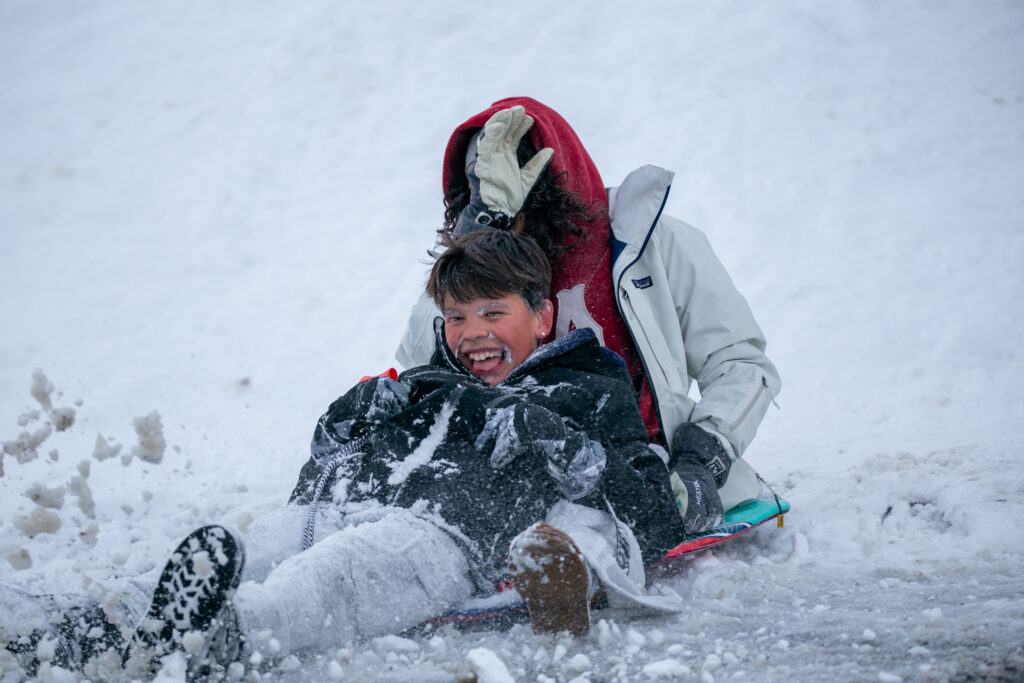 Snow Smiles look good on any kid, all the joy and laughter captured forever from that one snow day in Reno